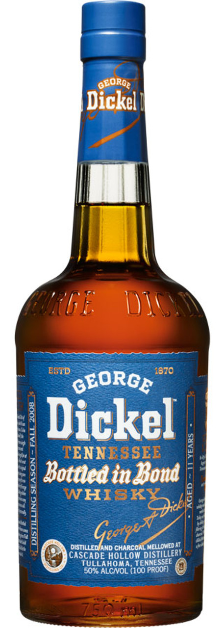 George Dickel Tennessee Whiskey Bottled In Bond 750ml Glass_bottle Liquor Tennessee Whiskey Drinkun.com