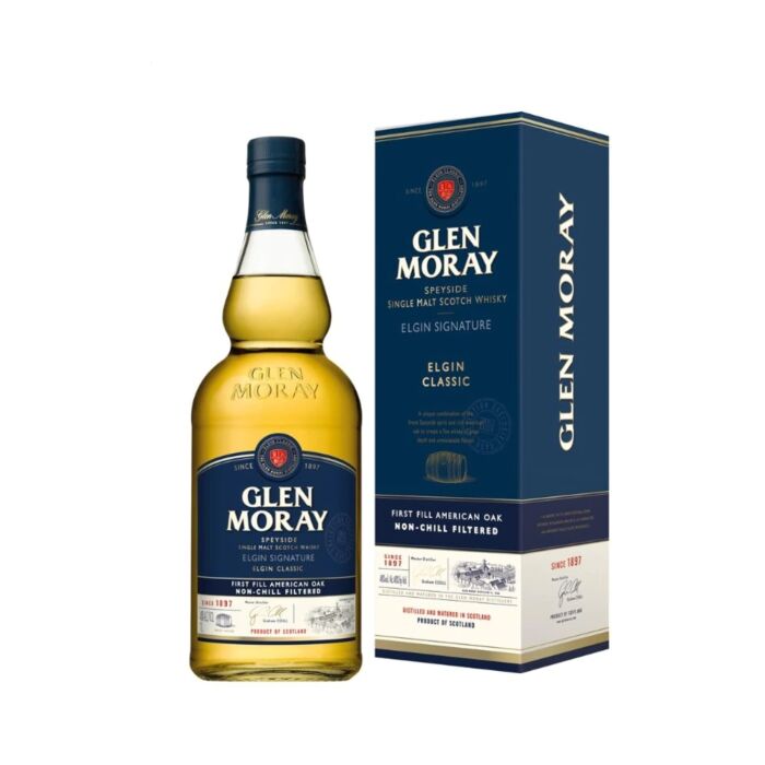 Glen Moray Speyside Single Malt Scotch Whisky Elgin Classic 750ml Glass_bottle Liquor Scotch Whiskey Drinkun.com
