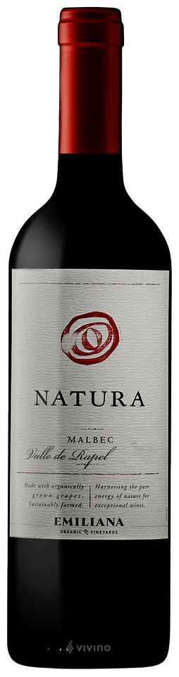 Emiliana Organic Vineyards Natura Malbec 750ml Glass_bottle Wine Red Wine Drinkun.com