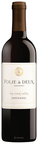 Folie a Deux Dry Creek Valley Zinfandel 750ml Glass_bottle Wine Red Wine Drinkun.com
