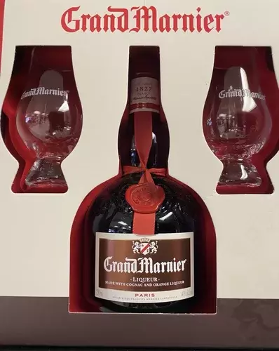 Grand Marnier Cordon Rouge Liqueur Gift Set 750ml Glass_bottle Liquor Gift Set Drinkun.com