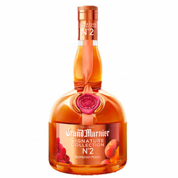 Grand Marnier Signature Collection No. 2 Raspberry Peach Liqueur 375ml Glass_bottle Liquor Liqueur Drinkun.com