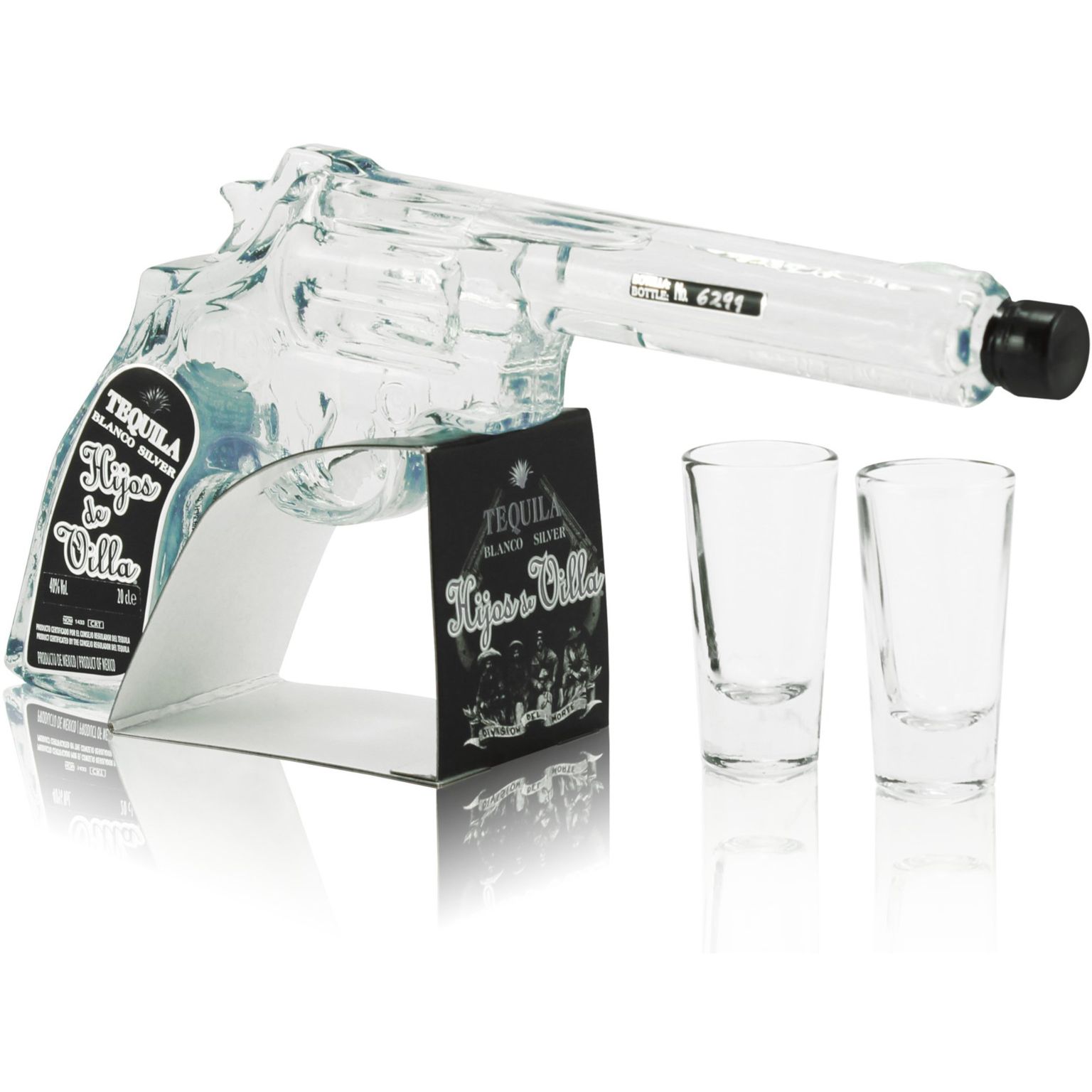 Hijos de Villa Tequila Blanco - Revolver Bottle 200ml Glass_bottle Liquor Tequila Drinkun.com