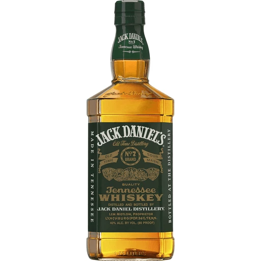 Jack Daniel's Old No. 7 Tennessee Whiskey Green Label 1.75l Glass_bottle Liquor Tennessee Whiskey Drinkun.com