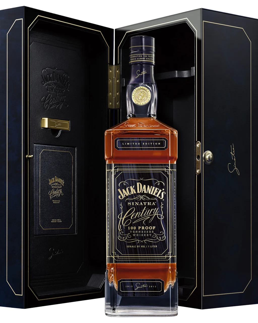 Jack Daniel's Sinatra Century Tennessee Whiskey 1l Glass_bottle Liquor Tennessee Whiskey Drinkun.com