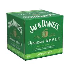 Jack Daniel's Tennessee Apple Crafted Cocktail Apple Fizz 4 Pack 1.42l Box Liquor Alcoholic Cocktails Drinkun.com