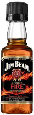 Jim Beam Kentucky Fire Kentucky Straight Bourbon Whiskey - Cinnamon Infused 50ml Glass_bottle Liquor Bourbon Whiskey - Flavored Drinkun.com