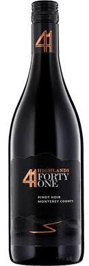 Highlands 41 Forty One Monterey County Pinot Noir 750ml Screw_cap_bottle Wine Red Wine Drinkun.com