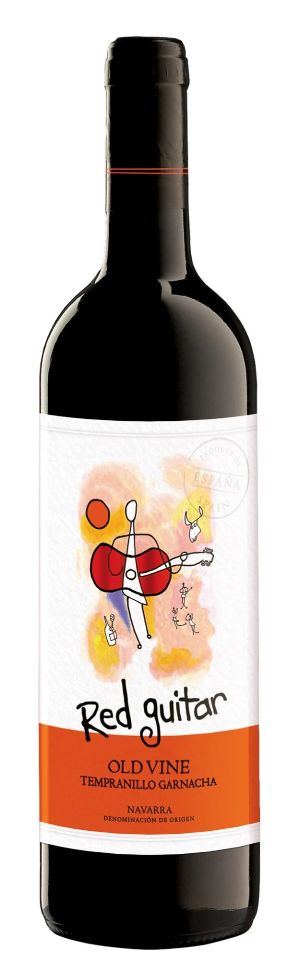 Red Guitar Tempranillo - Garnacha 750ml Glass_bottle Wine Red Wine Drinkun.com