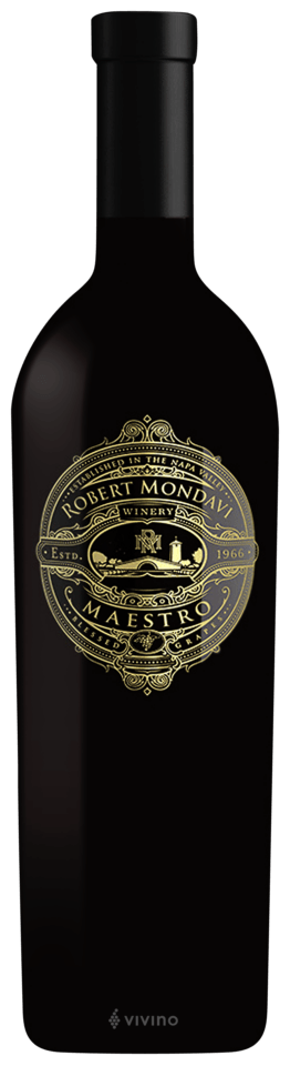 Robert Mondavi Winery 50th Anniversary Maestro Napa Valley Red Bordeaux Blend 750ml Glass_bottle Wine Red Wine Drinkun.com