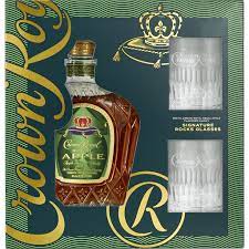 Crown Royal Regal Apple Canadian Whisky Gift Set 750ml Glass_bottle Liquor Gift Set Drinkun.com