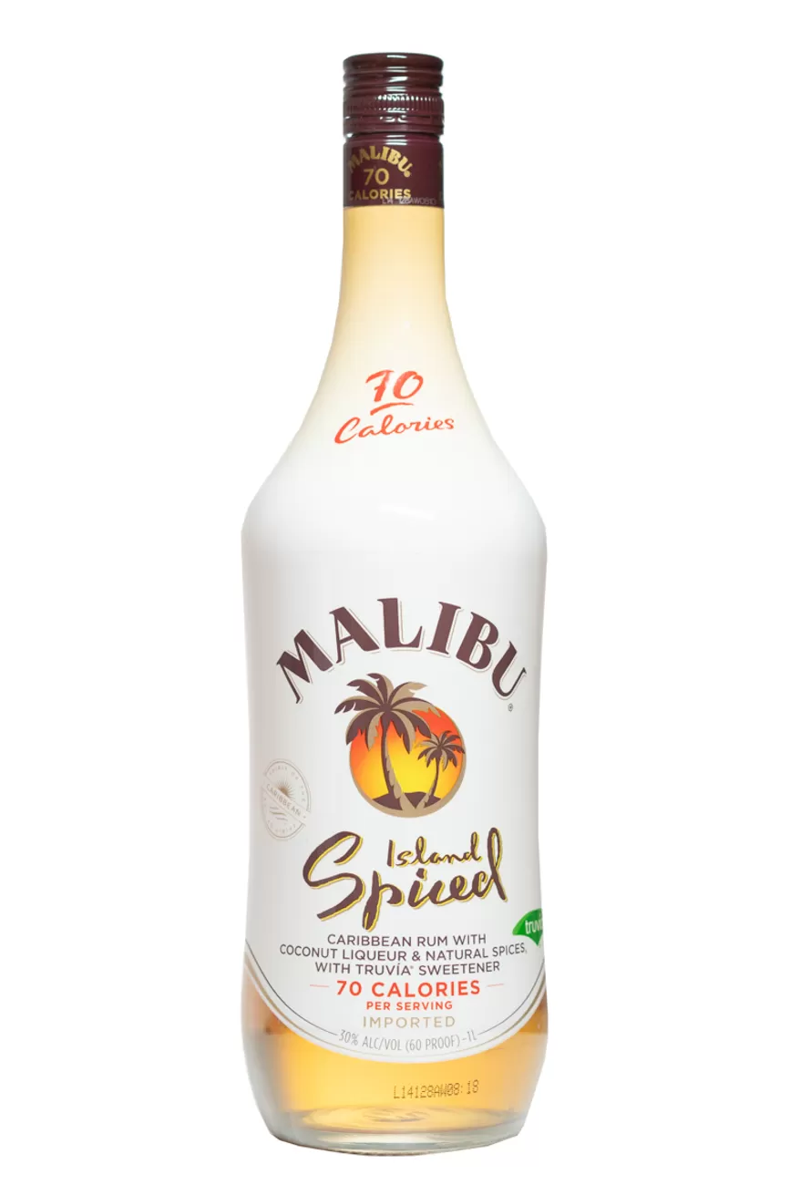 Malibu Island Spiced Rum 1l Glass_bottle Liquor Rum - Flavored Drinkun.com