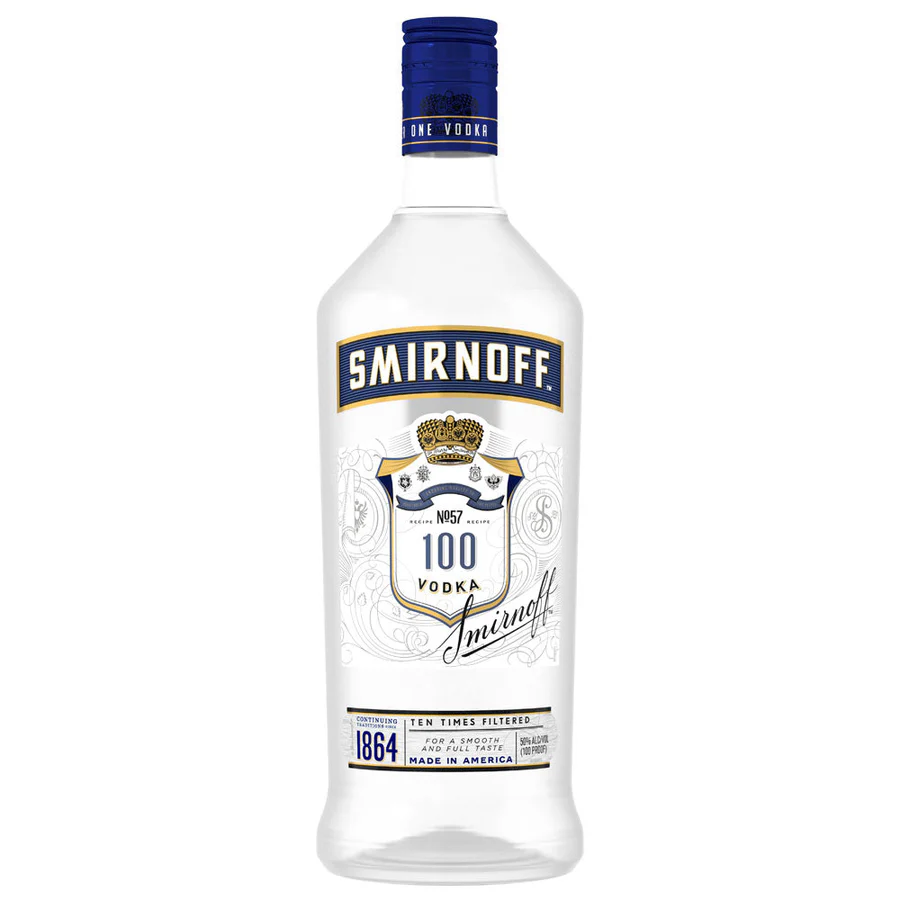 Smirnoff No. 57 Blue Label Vodka 1.75l Glass_bottle Liquor Vodka Drinkun.com