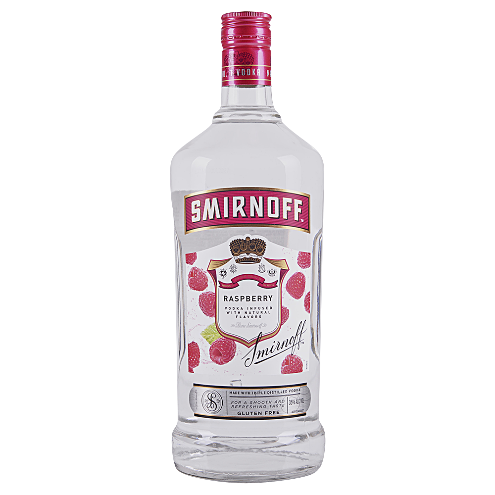 Smirnoff Raspberry Vodka 1.75l Plastic_bottle Liquor Vodka - Flavored Drinkun.com