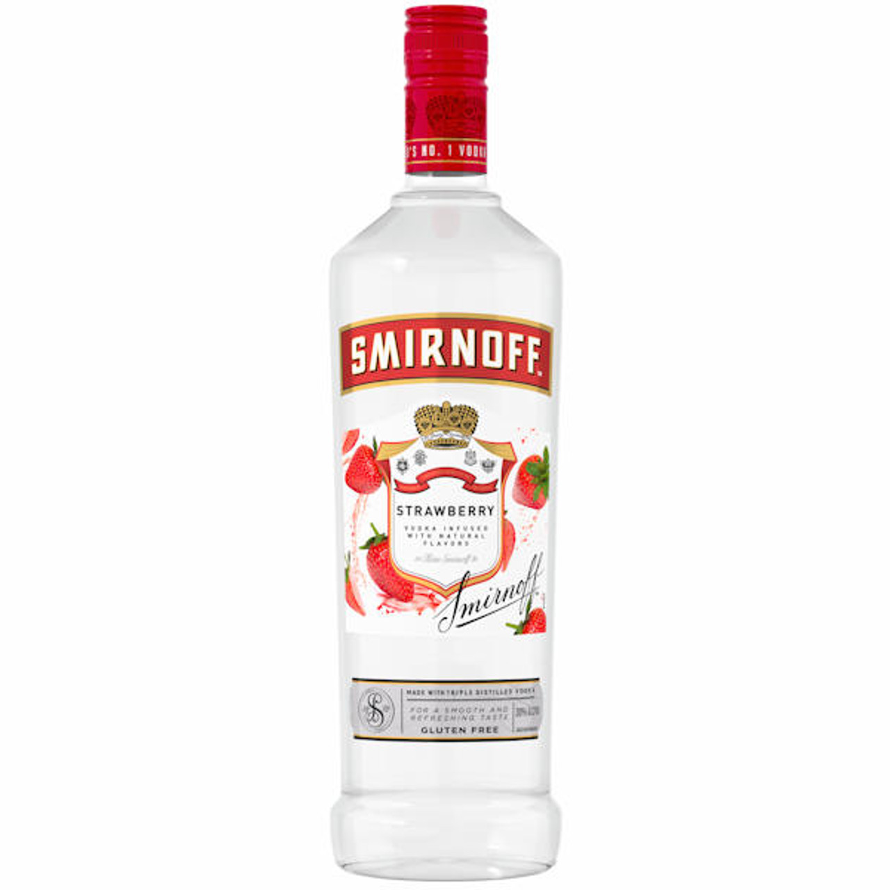 Smirnoff Twist of Strawberry Vodka 750ml Glass_bottle Liquor Vodka - Flavored Drinkun.com