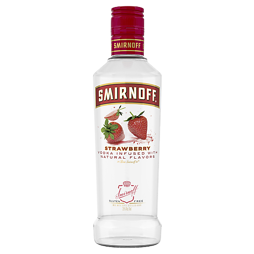 Smirnoff Strawberry Vodka 375ml Plastic_bottle Liquor Vodka - Flavored Drinkun.com