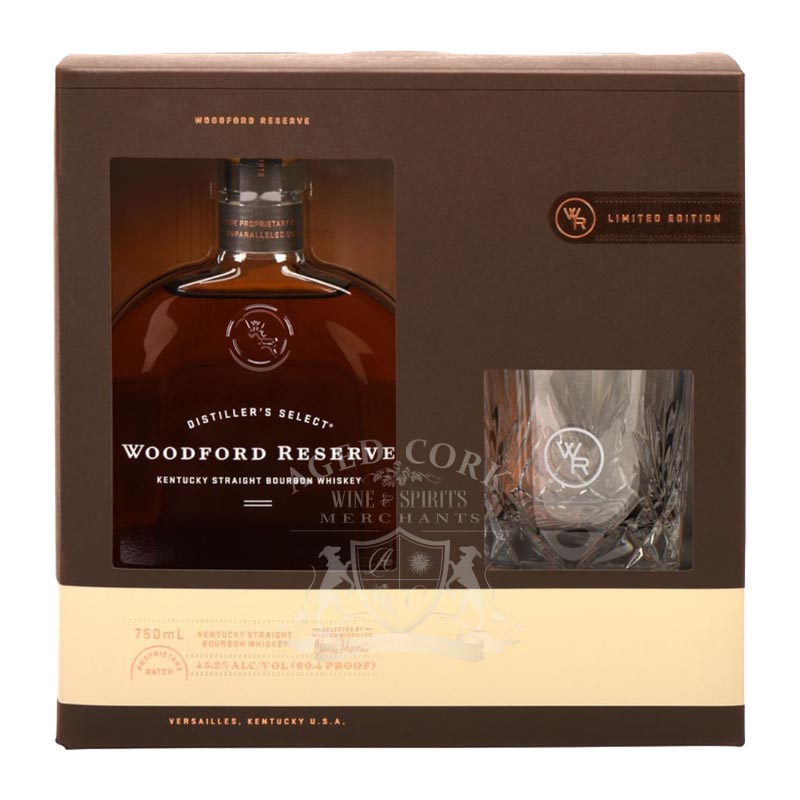 Woodford Reserve Kentucky Straight Bourbon Whiskey Gift Set 750ml Glass_bottle Liquor Gift Set Drinkun.com