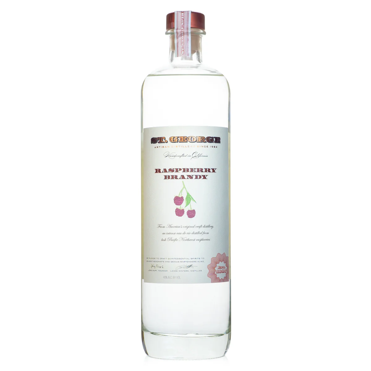 St. George Raspberry Brandy 750ml Glass_bottle Liquor Brandy - Flavored Drinkun.com