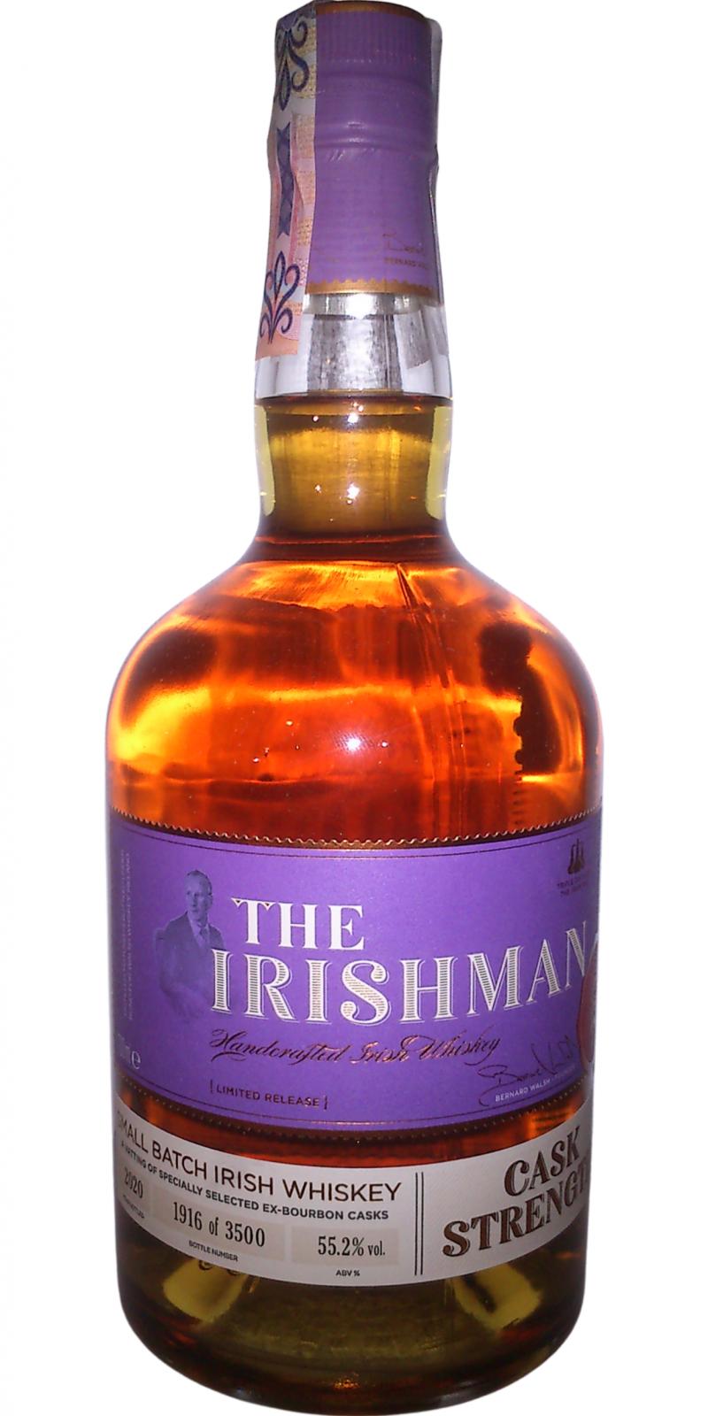 The Irishman Cask Strength Small Batch Irish Whiskey 750ml Glass_bottle Liquor Irish Whiskey Drinkun.com