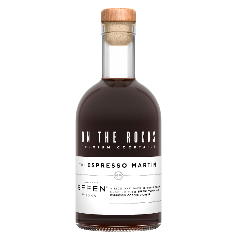 On the Rocks The Espresso Martini crafted with Effen Vodka 750ml Glass_bottle Liquor Alcoholic Cocktails Drinkun.com
