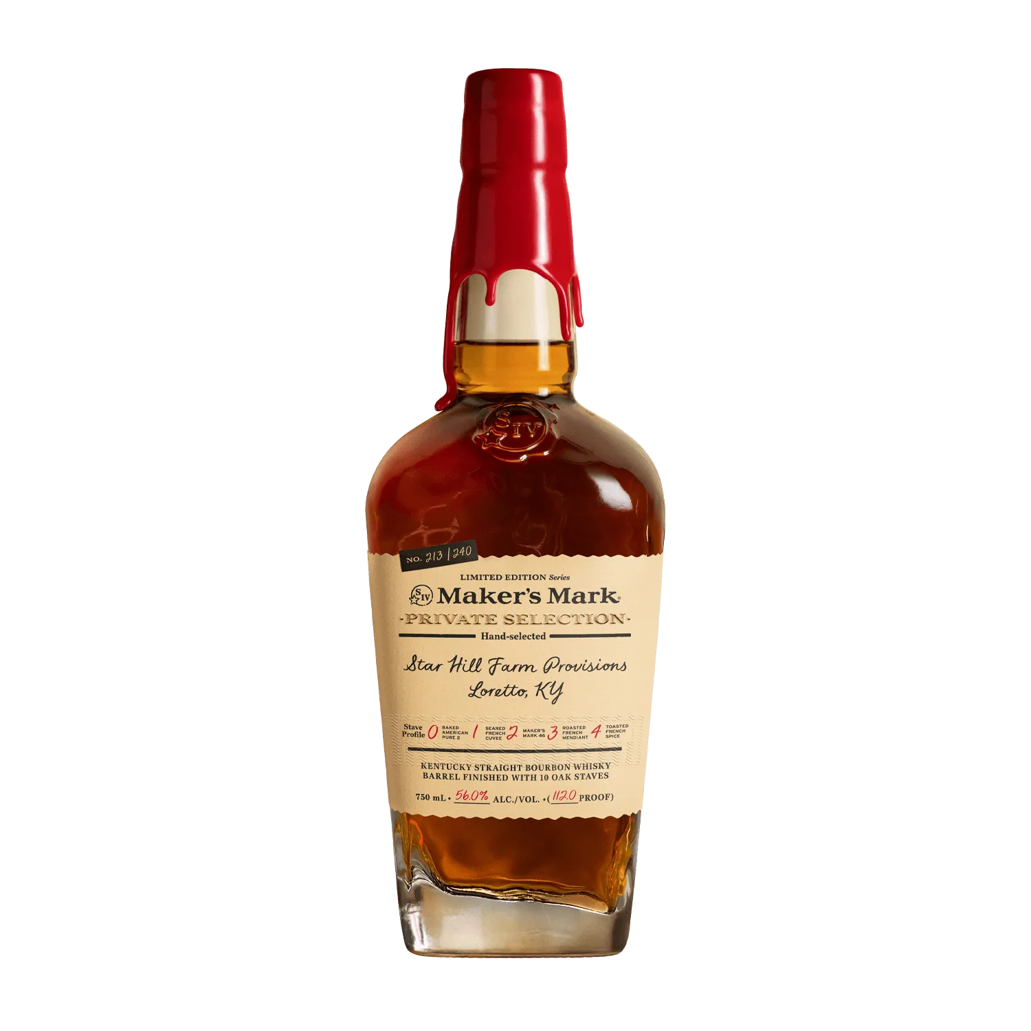 Maker's Mark Kentucky Straight Bourbon Whisky Limited Edition Bottle 750ml Glass_bottle Liquor Bourbon Whiskey Drinkun.com