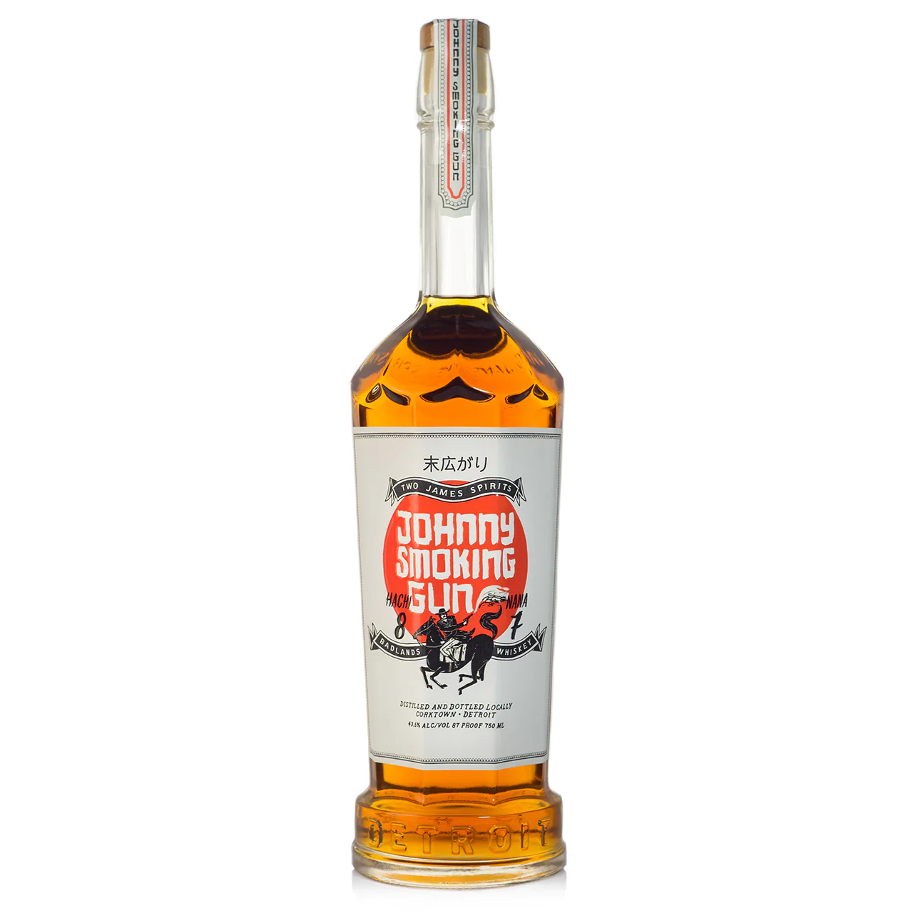 Two James Johnny Smoking Gun Whiskey 750ml Glass_bottle Liquor American Whiskey Drinkun.com