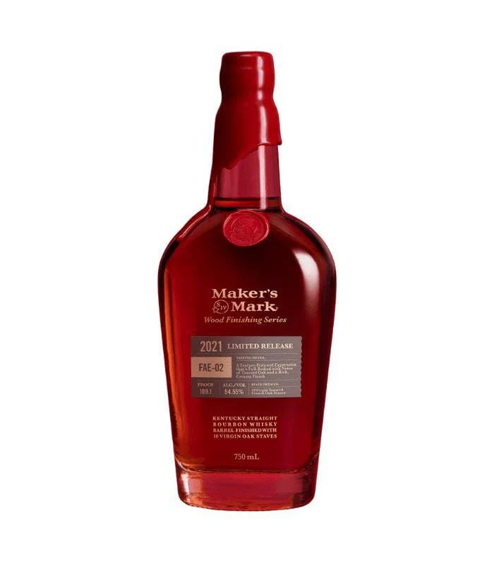 Maker's Mark Wood Finishing Series Limited Release 2021 FAE-02 Kentucky Straight Bourbon Whisky Barrel Finished with 10 Virgin Oak Staves 750ml Glass_bottle Liquor Bourbon Whiskey Drinkun.com