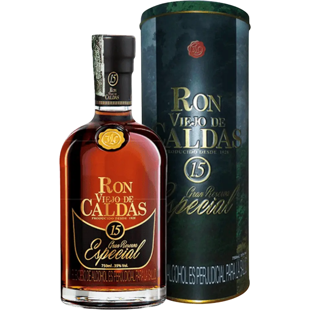Ron Viejo de Caldas Gran Reserva Especial Rum 15 Year 750ml Glass_bottle Liquor Rum Drinkun.com