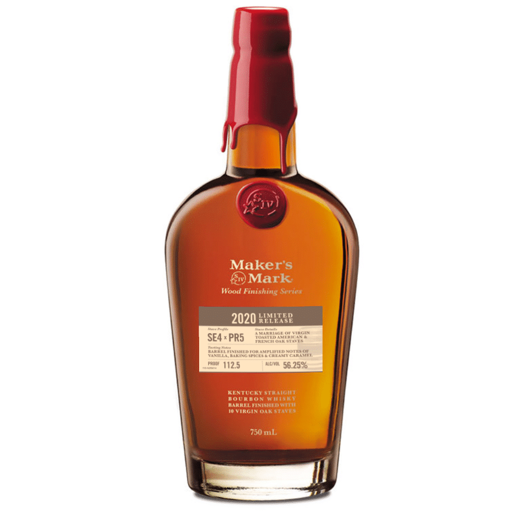 Maker's Mark Wood Finishing Series Limited Release 2020 SE4 x PR5 Kentucky Straight Bourbon Whisky Barrel Finished with 10 Virgin Oak Staves 750ml Glass_bottle Liquor Bourbon Whiskey Drinkun.com
