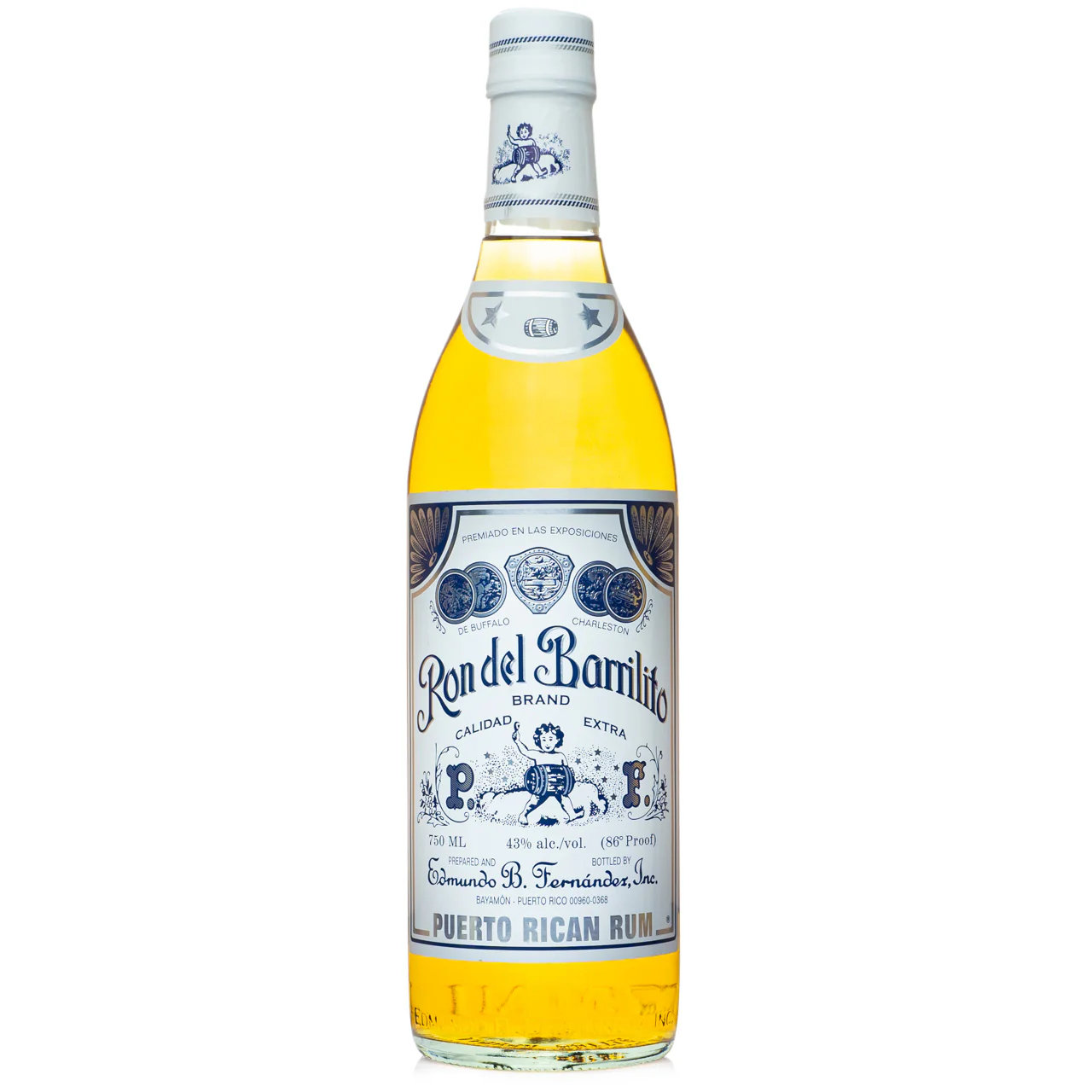 Ron Del Barrilito 2 Star Calidad Extra Puerto Rican Rum 750ml Glass_bottle Liquor Rum Drinkun.com