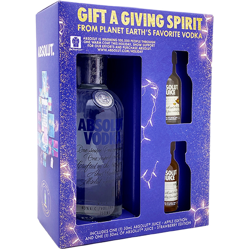 Absolut Country of Sweden Vodka Gift Set 750ml Glass_bottle Liquor Gift Set Drinkun.com
