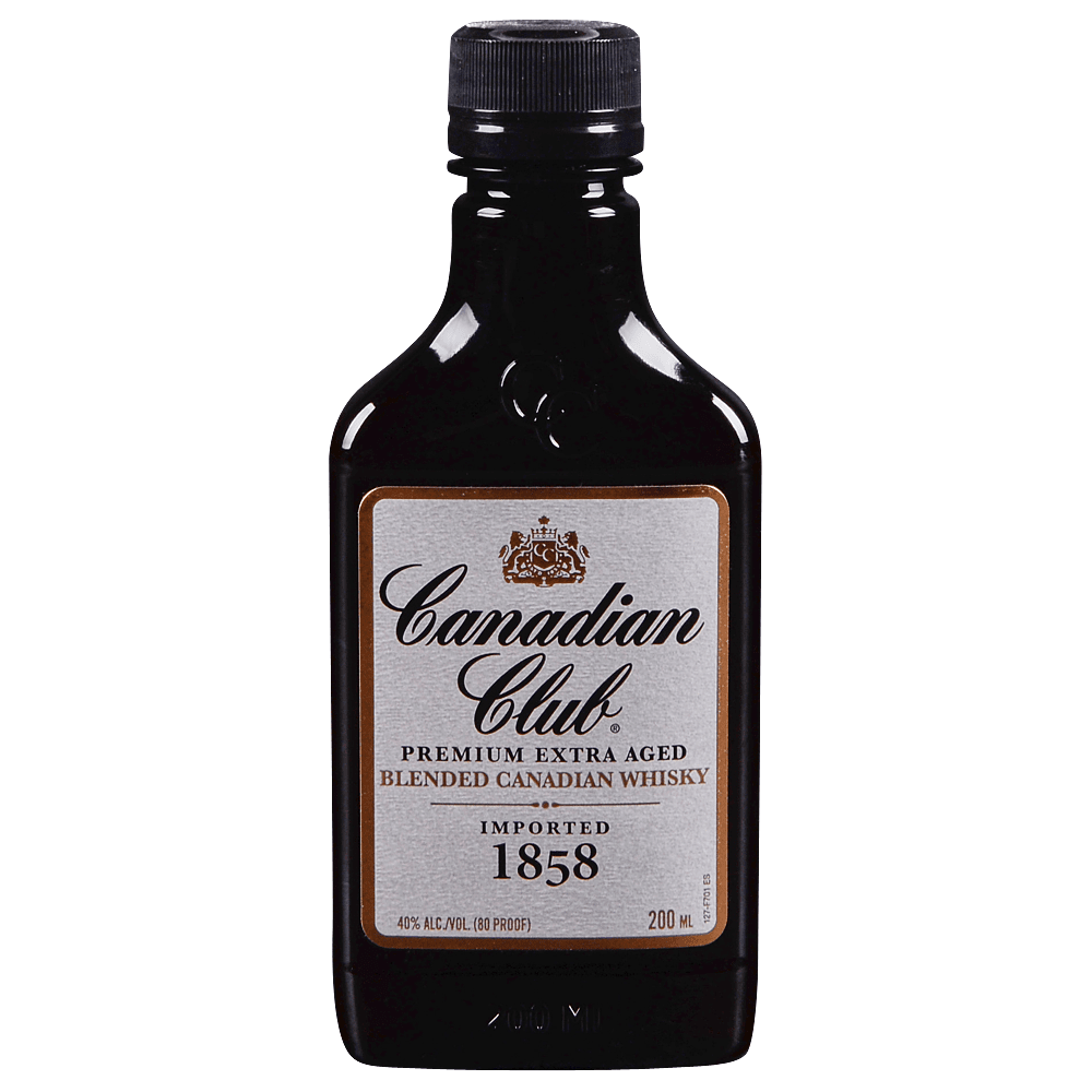 Canadian Club Canadian Whisky 6 Year 200ml Glass_bottle Liquor Canadian Whiskey Drinkun.com