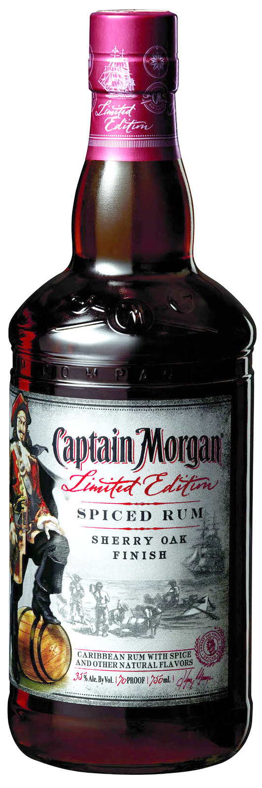 Captain Morgan Limited Edition Sherry Oak Finish Spiced Rum 750ml Glass_bottle Liquor Rum - Flavored Drinkun.com