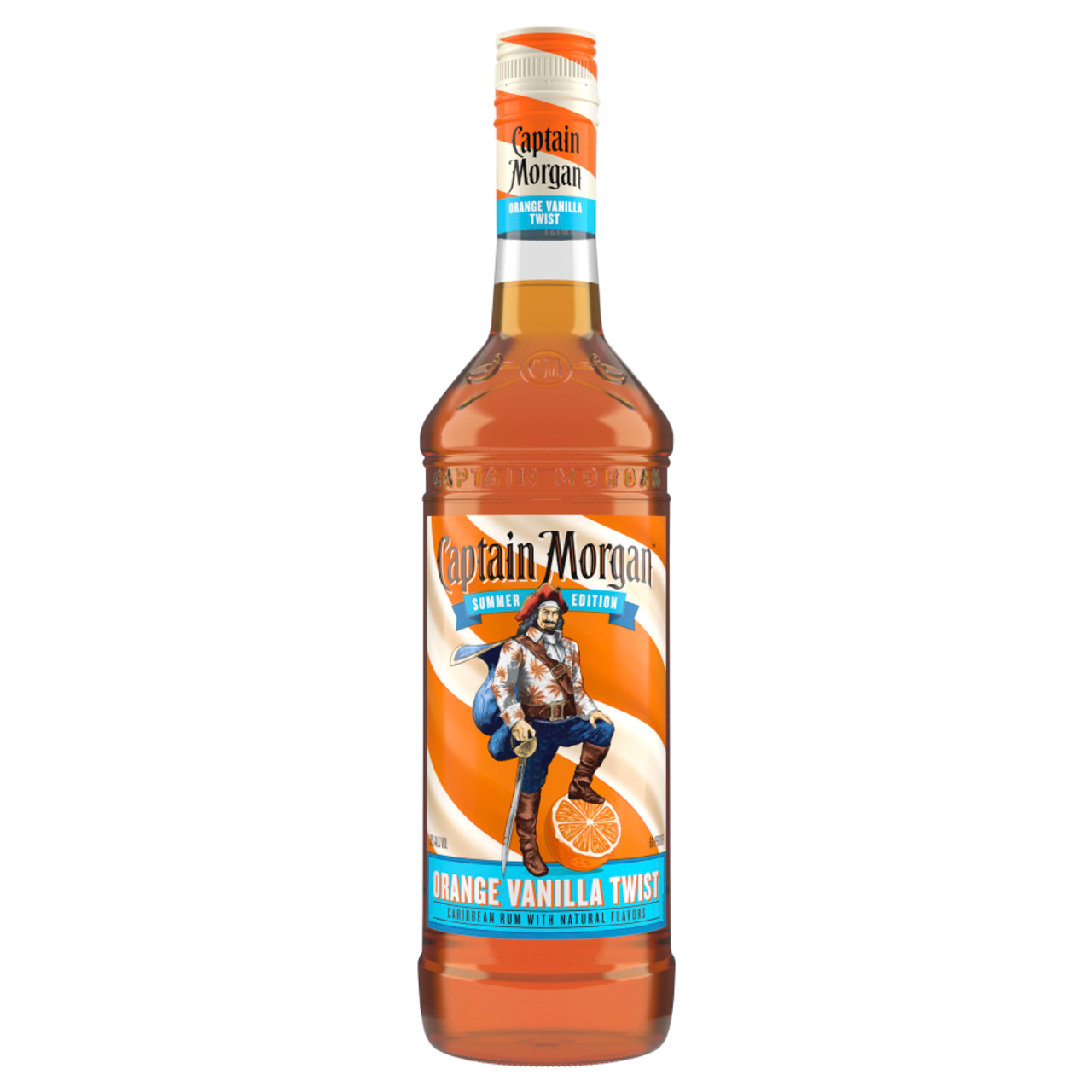 Captain Morgan Orange Vanilla Twist Rum 750ml Glass_bottle Liquor Rum - Flavored Drinkun.com