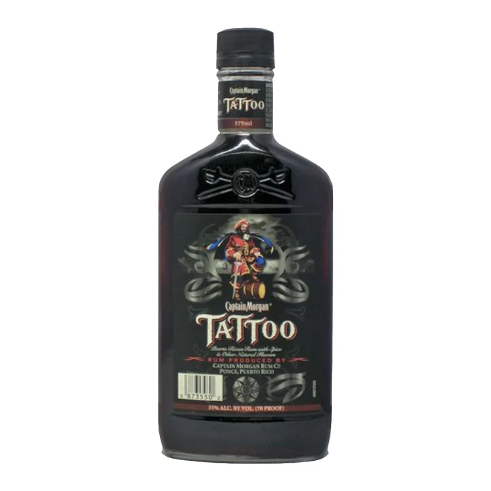 Captain Morgan Tattoo Spiced Rum 375ml Glass_bottle Liquor Rum - Flavored Drinkun.com
