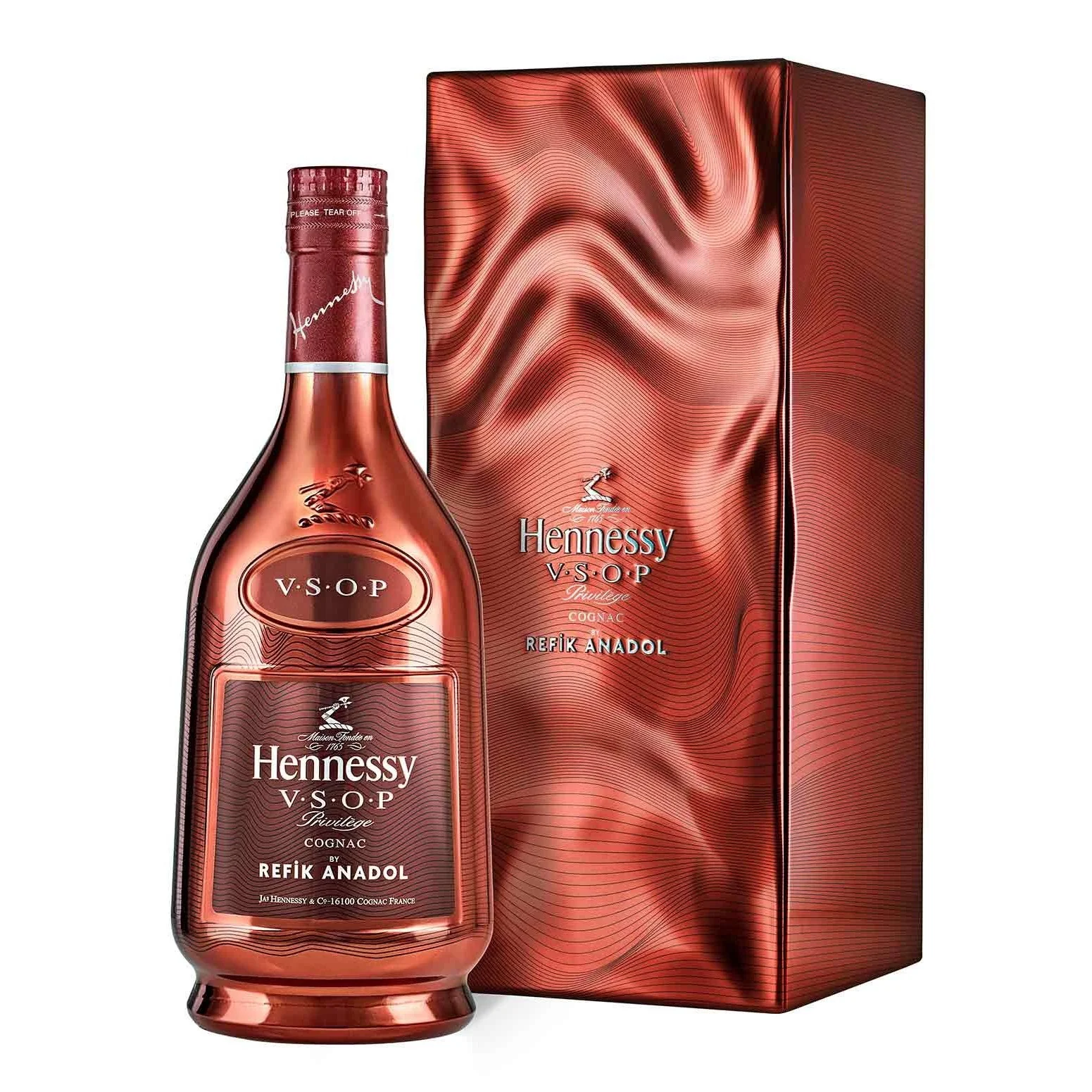 Hennessy V.S.O.P. Privilege Cognac by Refik Anadol 750ml Glass_bottle Liquor Cognac Drinkun.com