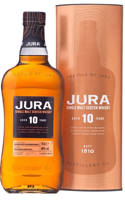 Isle of Jura Single Malt Scotch Whisky 10 Year 750ml Glass_bottle Liquor Scotch Whiskey Drinkun.com