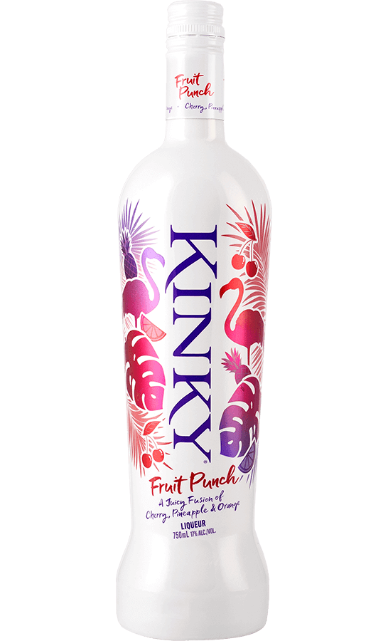 Kinky Fruit Punch Liqueur 750ml Plastic_bottle Liquor Vodka Flavored Vodka Drinkun.com