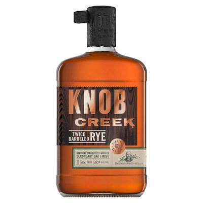 Knob Creek Twice Barreled Kentucky Straight Rye Whiskey Secondary Oak Finish 750ml Glass_bottle Liquor Rye Whiskey Drinkun.com