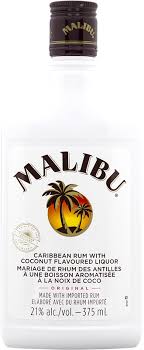 Malibu Caribbean Rum with Coconut Liqueur 375ml Plastic_bottle Liquor Rum - Flavored Drinkun.com