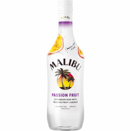 Malibu Passion Fruit Rum 750ml Glass_bottle Liquor Rum Flavored Rum Drinkun.com
