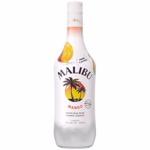 Malibu Mango Rum 750ml Bottle Liquor Rum Flavored Rum Drinkun.com