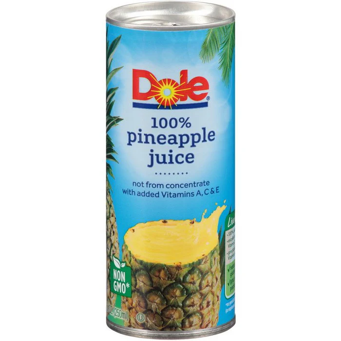 Dole Pineapple Juice 8.4oz Can Extras Soda, Water, & Soft Beverages Juice Drinkun.com