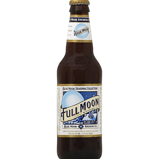 Blue Moon Full Moon Winter Ale 12oz Bottle Beer Premium Full Beer Drinkun.com