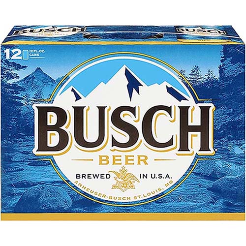 Busch 12X 12oz Can Beer Sub Premium Beer Drinkun.com