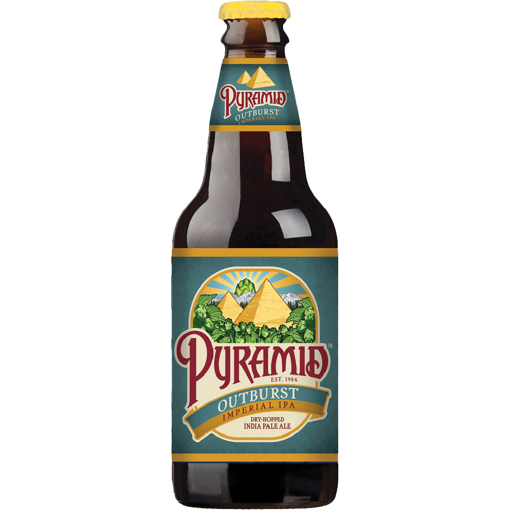 Pyramid Outburst Imperial IPA 12oz Bottle Beer Super Premium Beer Drinkun.com