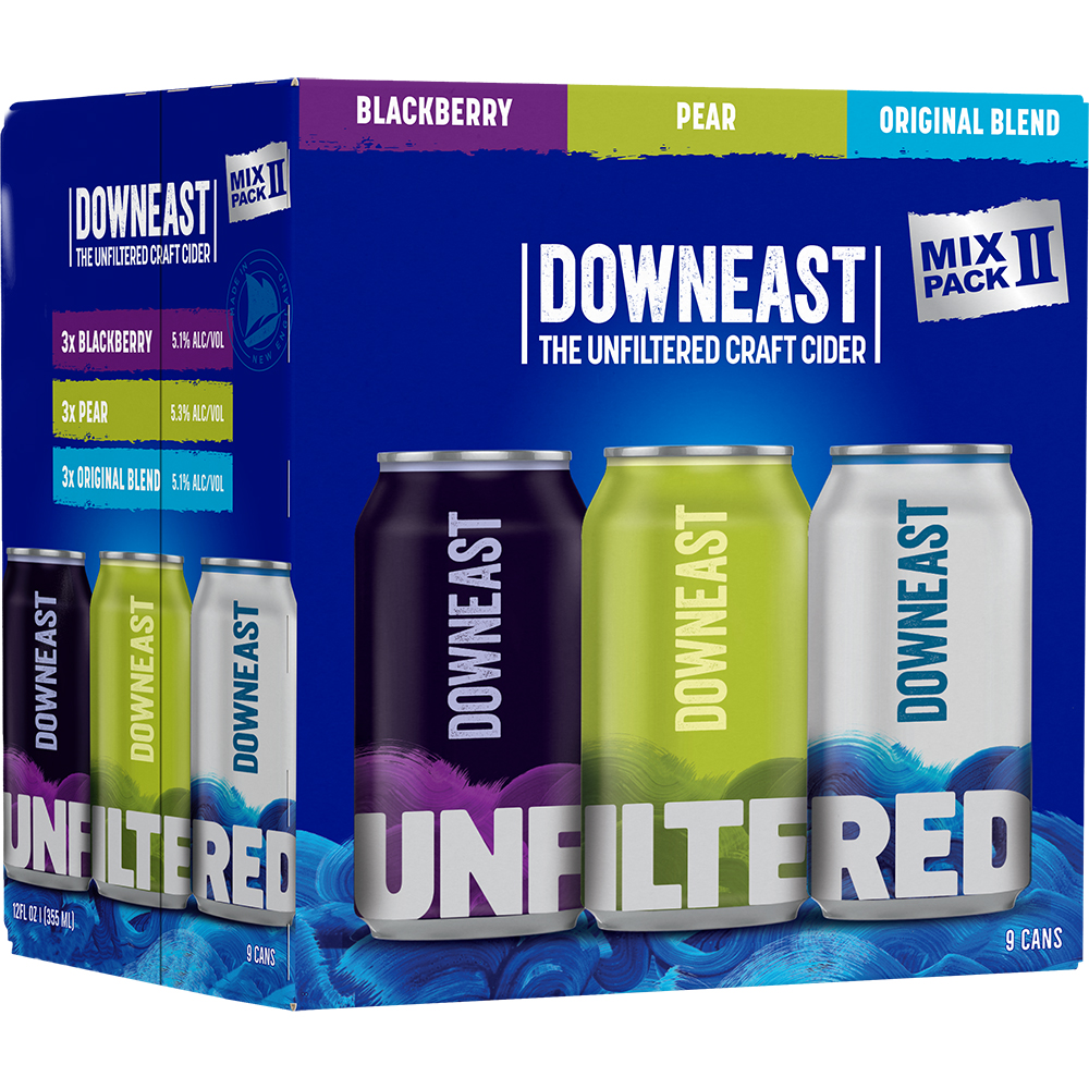 Downeast Cider Mix Pack #2 9X 12oz Cans Beer Cider Drinkun.com