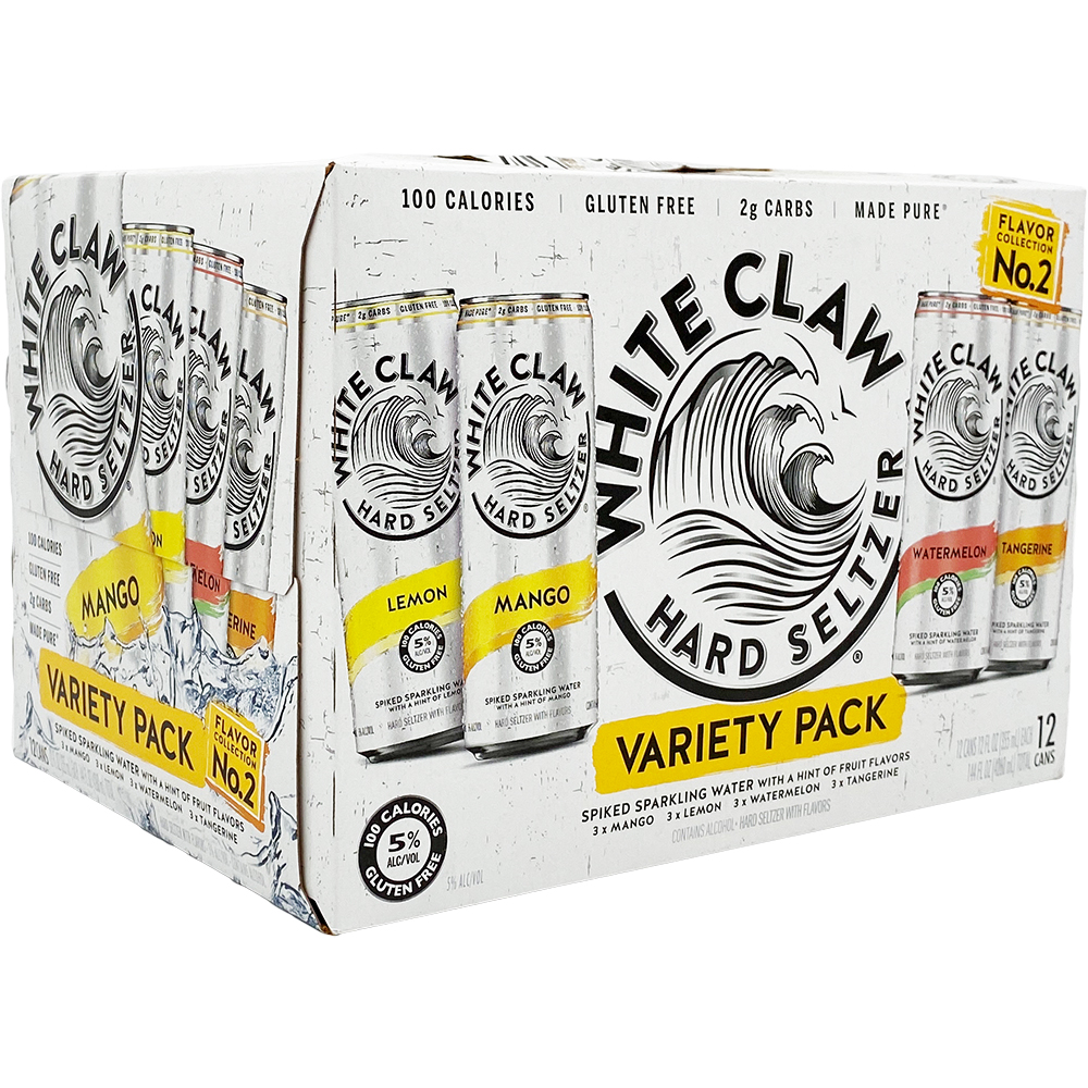 White Claw Hard Seltzer Variety Pack No. 2 12X 12oz Cans Beer Specialty Beer & Alternatives Hard Seltzer Drinkun.com