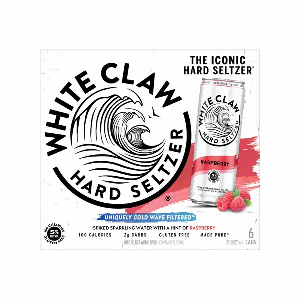 White Claw Raspberry Hard Seltzer 6X 12oz Cans Beer Specialty Beer & Alternatives Hard Seltzer Drinkun.com