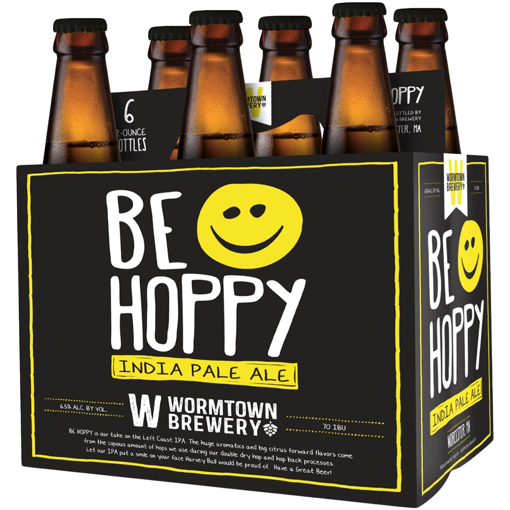 Wormtown Be Hoppy 6X 12oz Bottles Beer Ale IPA Drinkun.com
